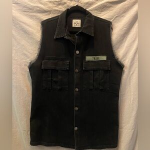 Tribe Black Sleeveless Vest